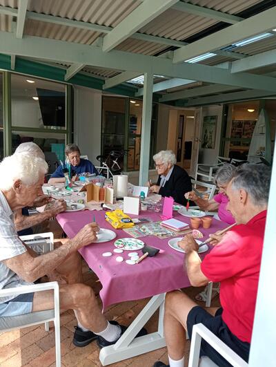 Male group lunch